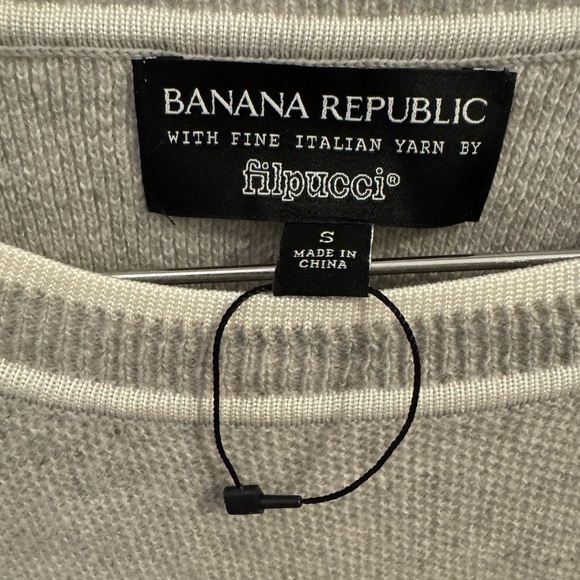 NWOT Banana Republic Gray Merino Wool Blend by filpucci Sweater, size small - Picture 4 of 6